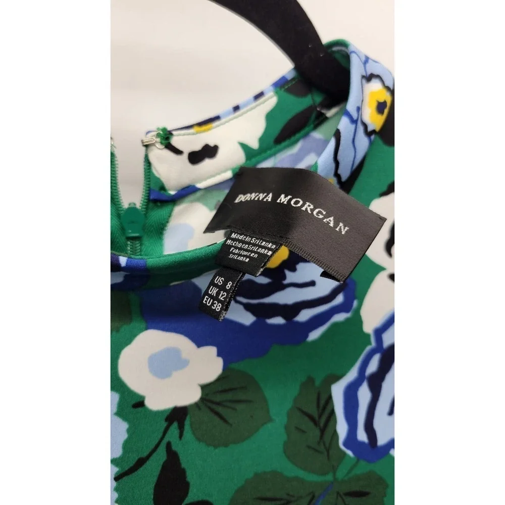 Donna Morgan Floral Short Sleeve O-Ring Maxi Dress - Picture 3 of 8